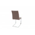 Dizajnová jedálenská stolička Elegance hnedá