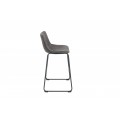 Dizajnová barová stolička Django vintage šedá