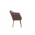 Dizajnová retro stolička Dagean hnedá