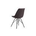 Dizajnová stolička Scandinavia Retro antická šedá