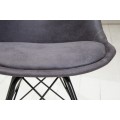 Dizajnová stolička Scandinavia Retro antická šedá