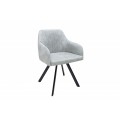 Dizajnová vintage stolička Lucca šedá