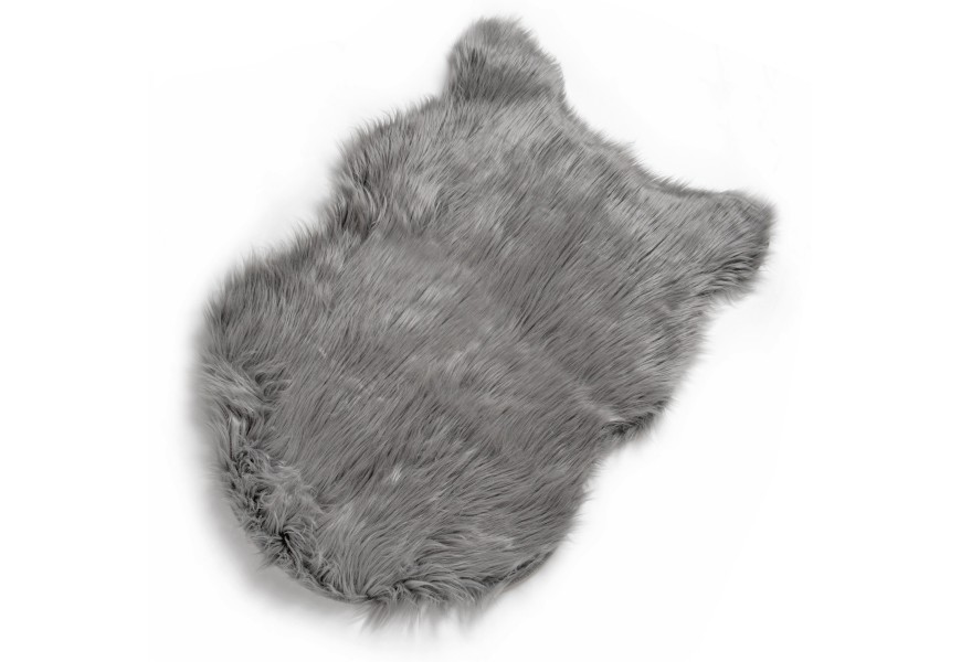 &Scaron;t&yacute;lov&yacute; dekoračn&yacute; koberec Sheepskin tmavo&scaron;ed&yacute;