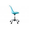 Moderná dizajnová kancelárska stolička Scandinavia tyrkysová