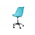 Moderná dizajnová kancelárska stolička Scandinavia tyrkysová