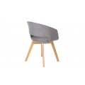 Dizajnová škandinávska stolička Nordic Star šedá