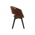 Dizajnová škandinávska stolička Nordic Star hnedá