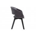 Dizajnová škandinávska stolička Nordic Star tmavosivá