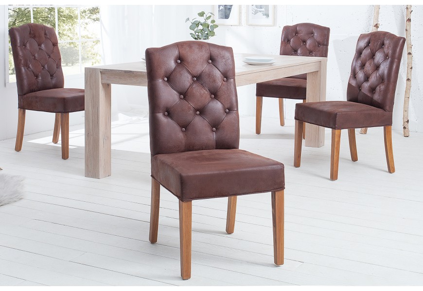 Dizajnov&aacute; Chesterfield stolička Torino hned&aacute;