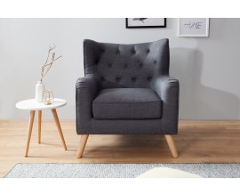 Dizajnové škandinávske kreslo Tarvos sivé