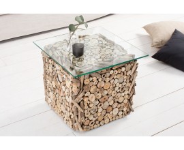 Dizajnový moderný konferenčný stolík Fossil 50cm