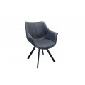 Dizajnová stolička Dutch Retro antická šedá