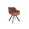 Dizajnová retro stolička Dutch Courturier antická hnedá