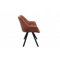 Dizajnová retro stolička Dutch Courturier antická hnedá