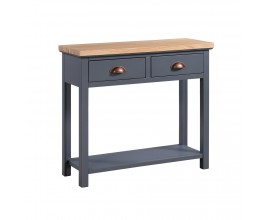 Štýlový industriálny toaletný stolík Montana z masívu 85cm