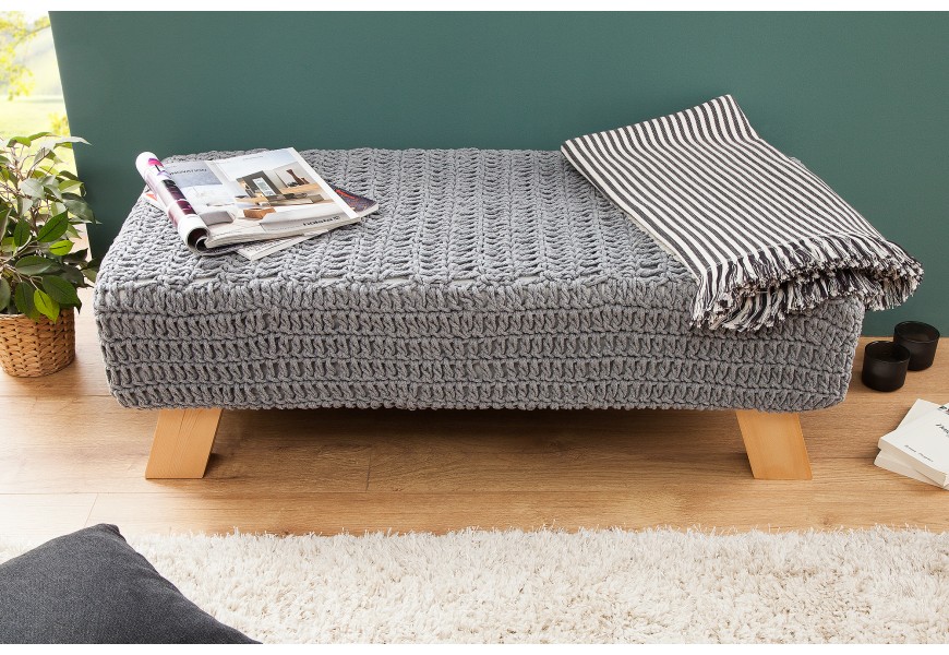 Dizajnov&aacute; pleten&aacute; lavica Stool 100cm