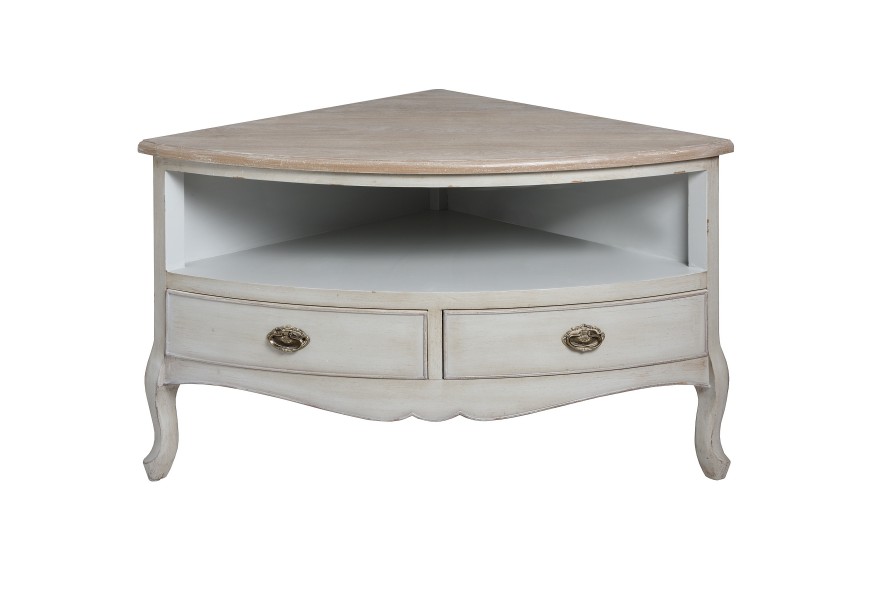 Dizajnov&yacute; provens&aacute;lsky rohov&yacute; TV stol&iacute;k Louis