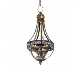 Dizajnový závesný antický svietnik Zlatý 