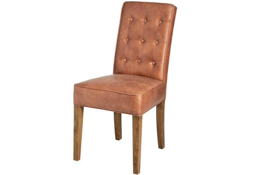 Dizajnová jedálenská stolička TAN hnedá 