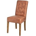 Dizajnová jedálenská stolička TAN hnedá 