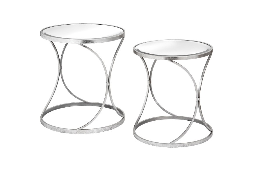 Dizajnov&yacute; zrkadlov&yacute; set pr&iacute;ručn&yacute;ch stol&iacute;kov