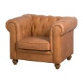 Elegantn&eacute; kreslo Chesterfield TAN