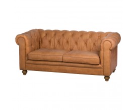 Elegantná sedačka Chesterfield TAN