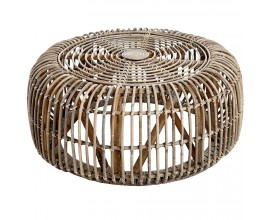 Štýlový konferenčný stolík ratanový JAVA