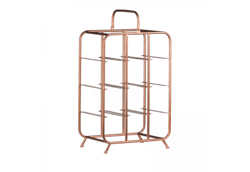 Dizajnov&aacute; industri&aacute;lna vinot&eacute;ka meden&aacute; 60cm