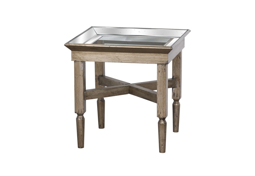 Luxusn&yacute; zrkadlov&yacute; pr&iacute;ručn&yacute; stol&iacute;k ASTOR