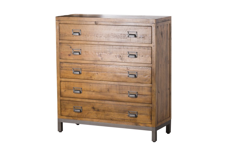 &Scaron;t&yacute;lov&aacute; industri&aacute;lna komoda Durand z mas&iacute;vu