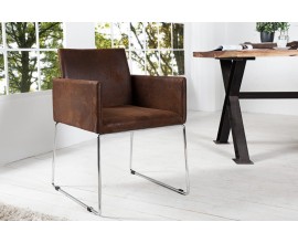 Elegantná moderná stolička Bari hnedá