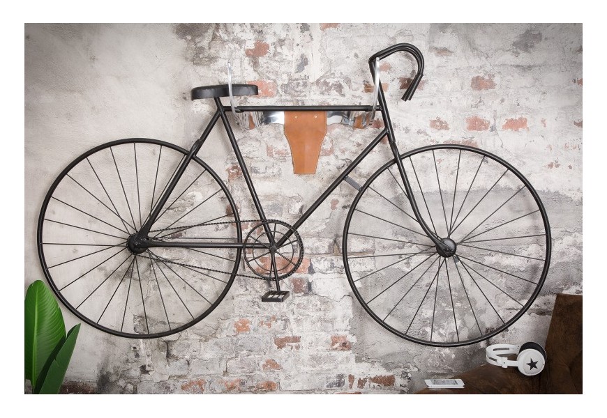 Dizajnová dekoračná hlava býka ako držiak na bicykel