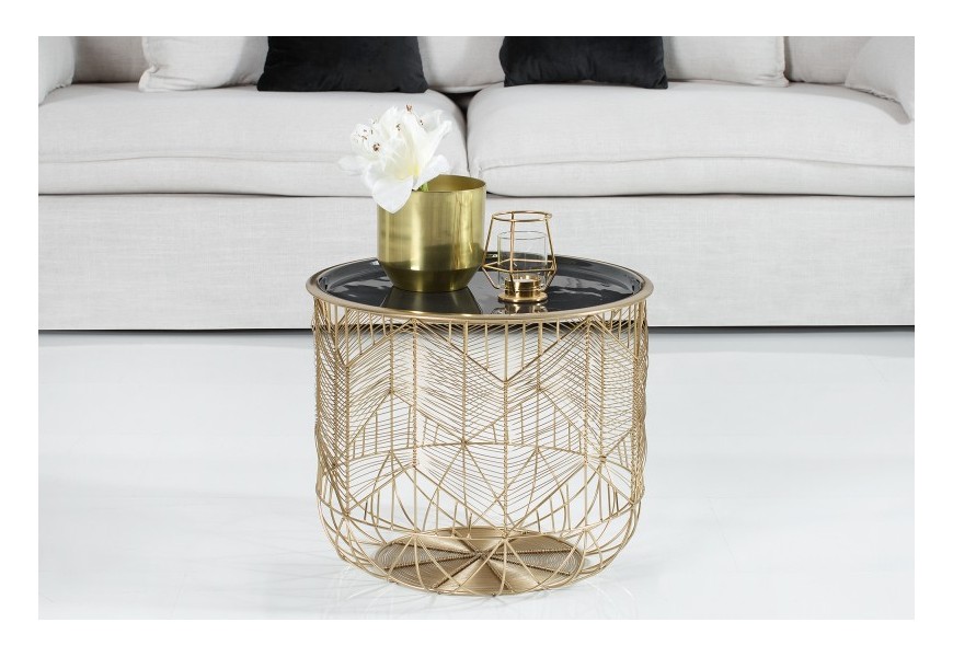 Výnimočný okrúhly stolík v Art-Deco štýle Storage