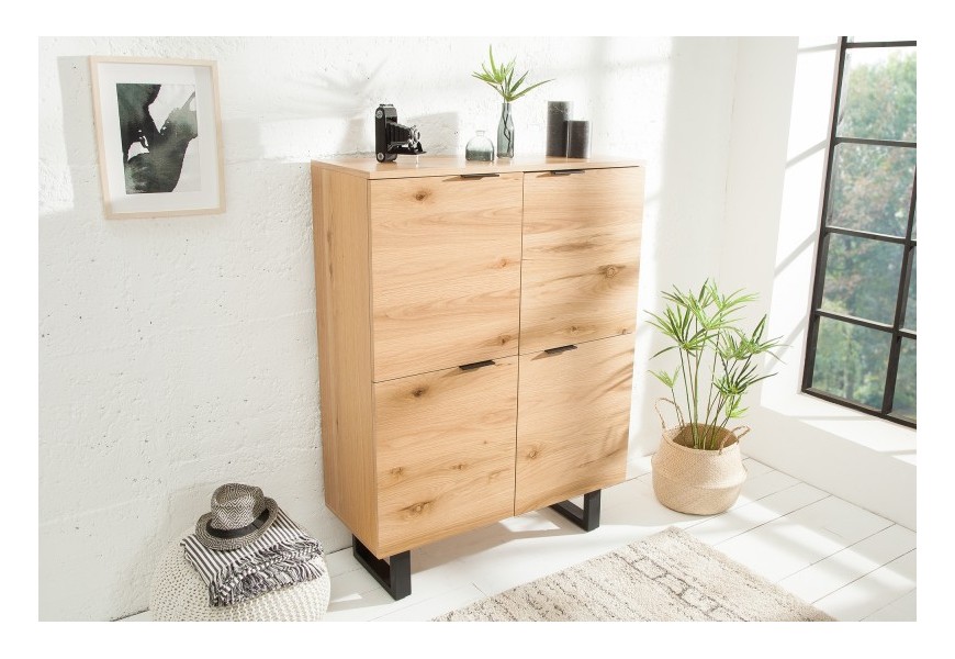 Minimalistická komoda z dubového masívu do moderných interiérov