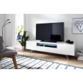 Dizajnov&yacute; modern&yacute; TV stol&iacute;k True White 185cm biely