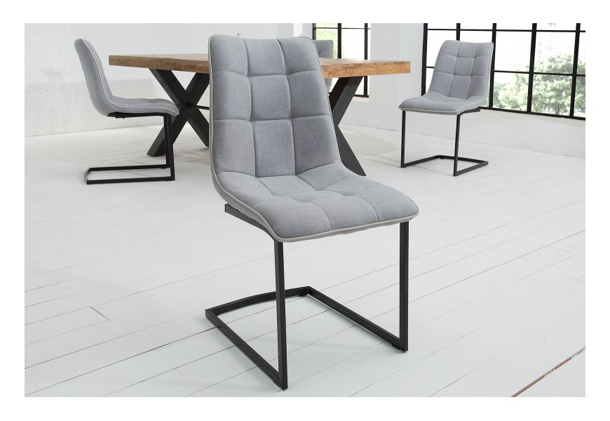 Dizajnová moderná stolička Suava sivá