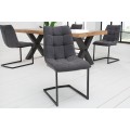 Dizajnová moderná stolička Suava II tmavosivá