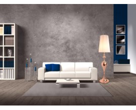 Luxusná art-deco dizajnová stojaca lampa Rosa 160cm zlatá