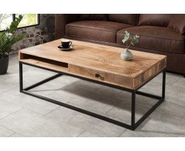 Dizajnový konferenčný stolík z masívu Steele Craft 115cm