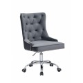 Jedinečné kancelárske kreslo v striebornošedom prevedení
