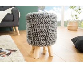 Dizajnová moderná taburetka Stool 41cm šedá