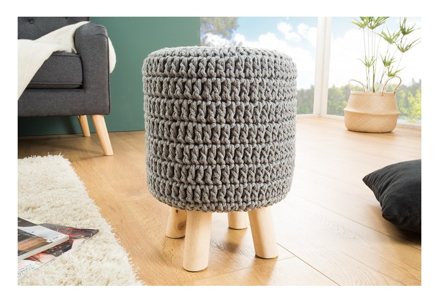 Dizajnov&aacute; modern&aacute; taburetka Stool 41cm &scaron;ed&aacute;