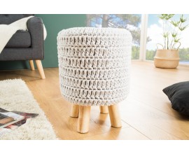Dizajnová moderná taburetka Stool 41cm bledá