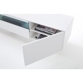 Dizajnov&yacute; modern&yacute; TV stol&iacute;k True White 185cm biely