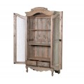 Štýlová vidiecka vitrína KOLONIAL zo svetlého masívneho dreva