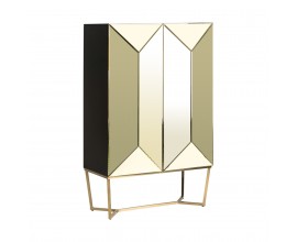 Dizajnová zrkadlová skriňa SAANEN v Art Deco štýle