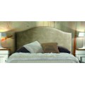 Luxusná klasická manželská posteľ Genova s elegantným čalúneným čelom 160cm