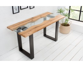 Štýlová konzola z masívu Rieka 140cm