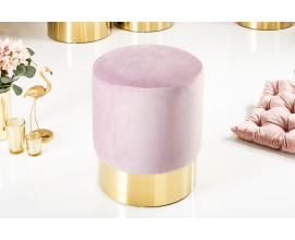 Luxusná taburetka Modern Barock svetloružová